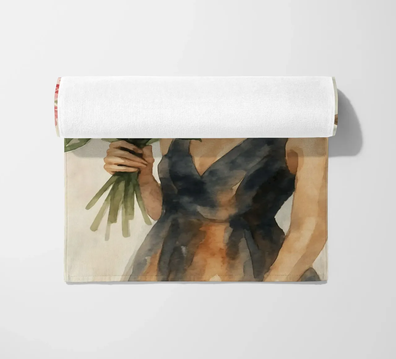 Elegant Petal Veil telo mare da Mosaic Dialogue