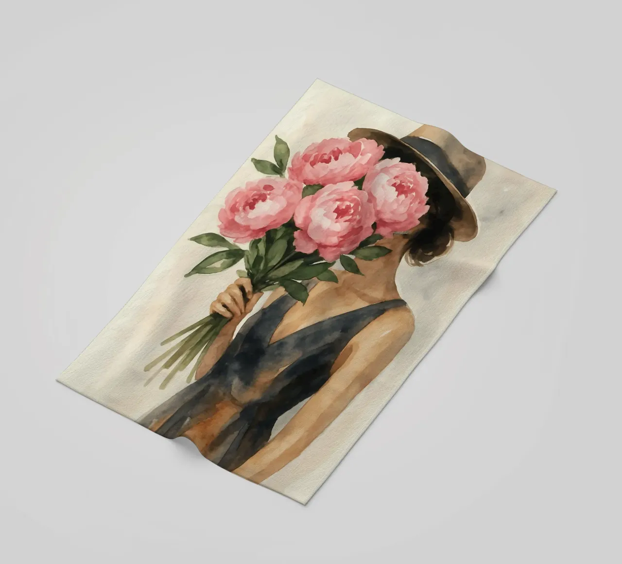 Elegant Petal Veil telo mare da Mosaic Dialogue