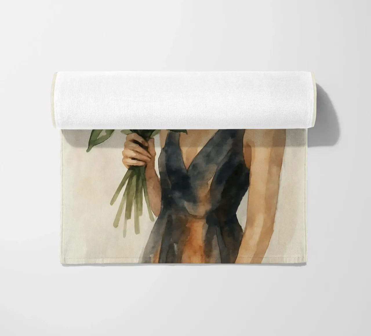 Elegant Petal Veil telo mare da Mosaic Dialogue