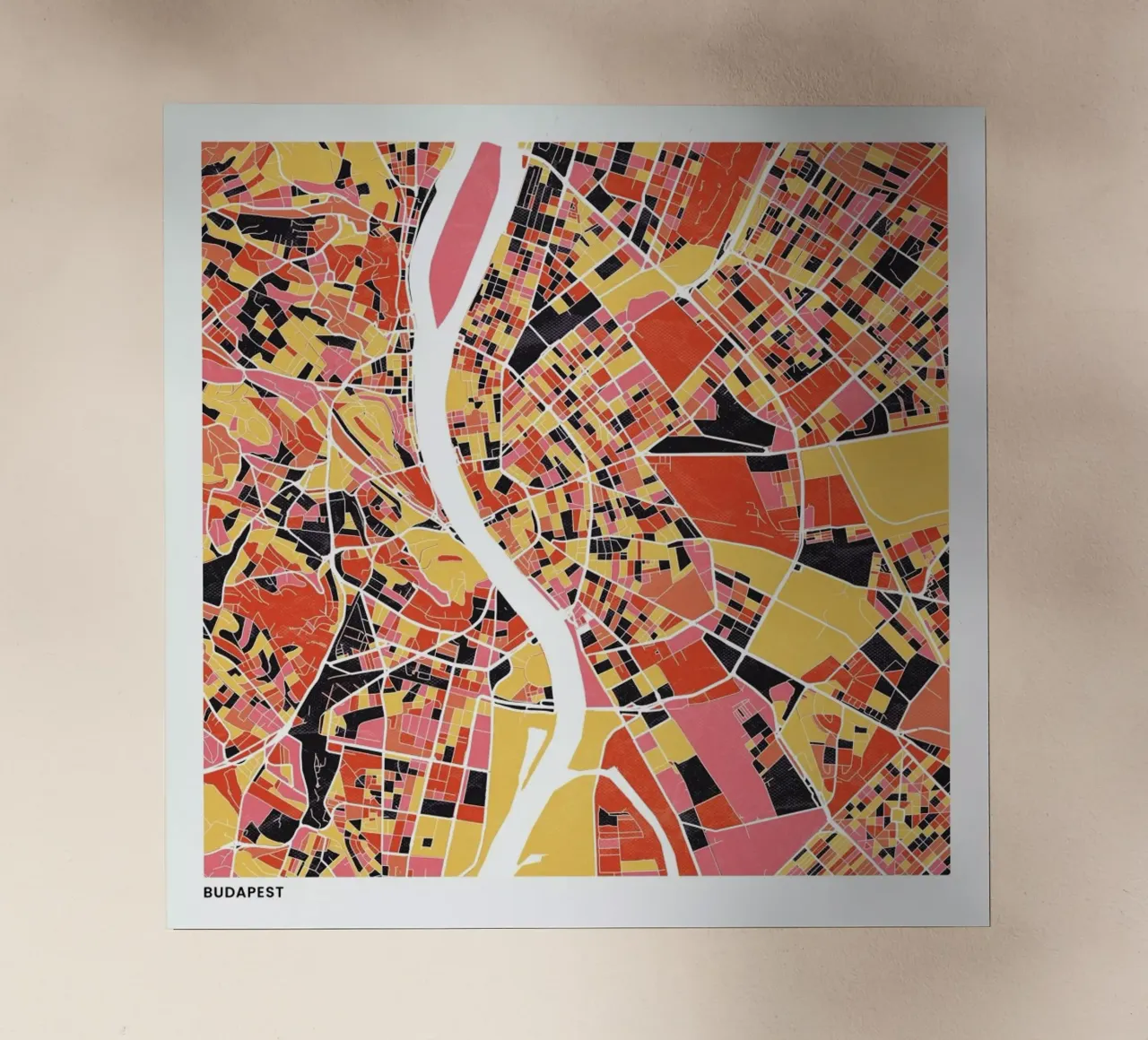 Budapest II pellicola backlit da The Cartography Collection