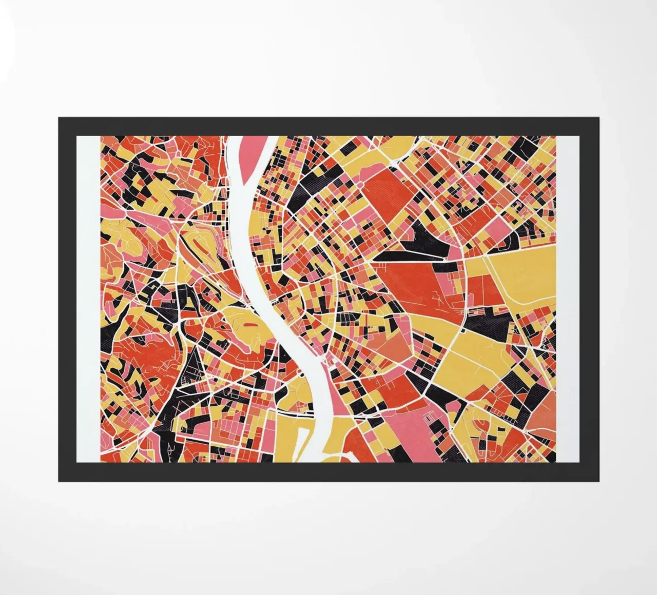 Budapest II zerbino da The Cartography Collection