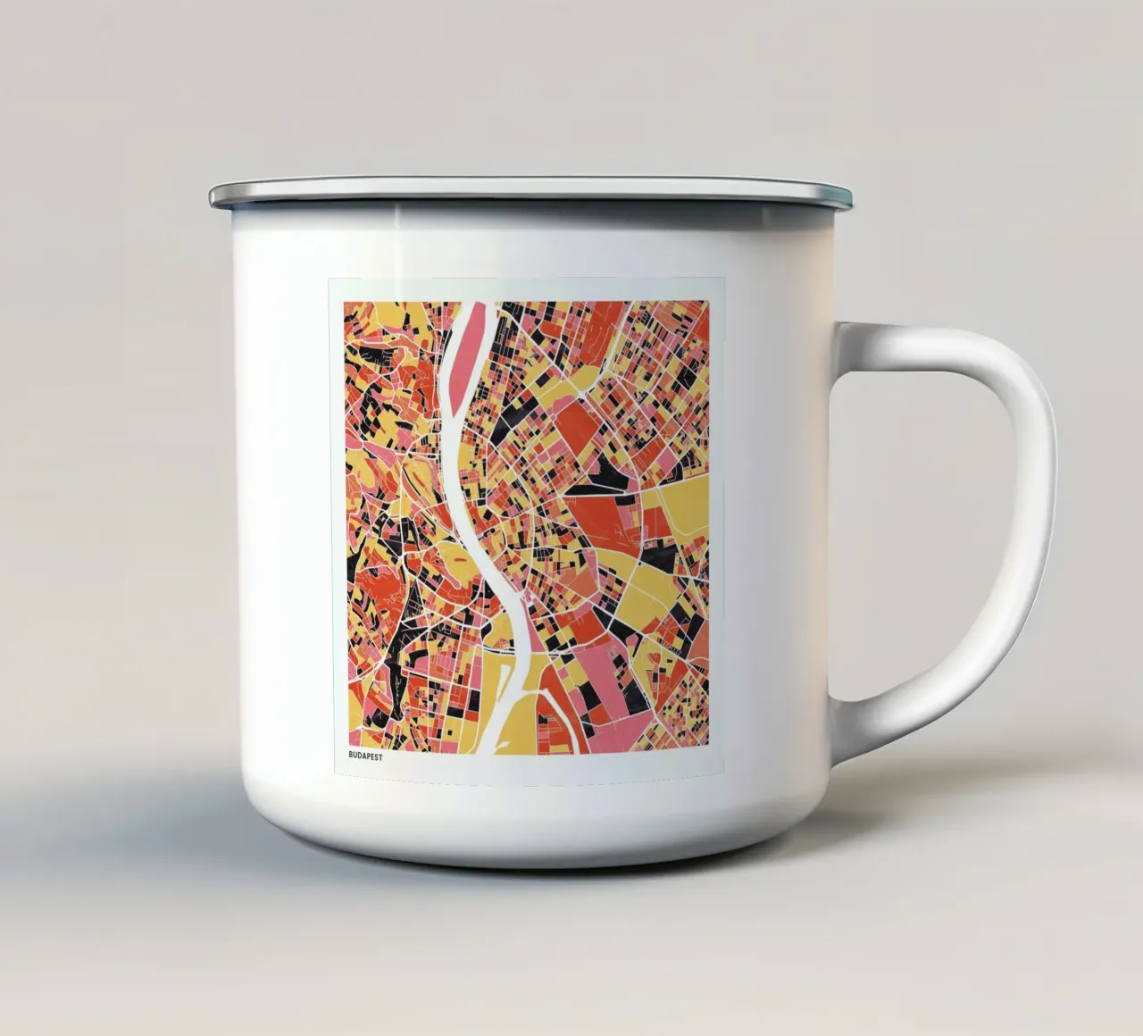Budapest II tazza in smalto da The Cartography Collection