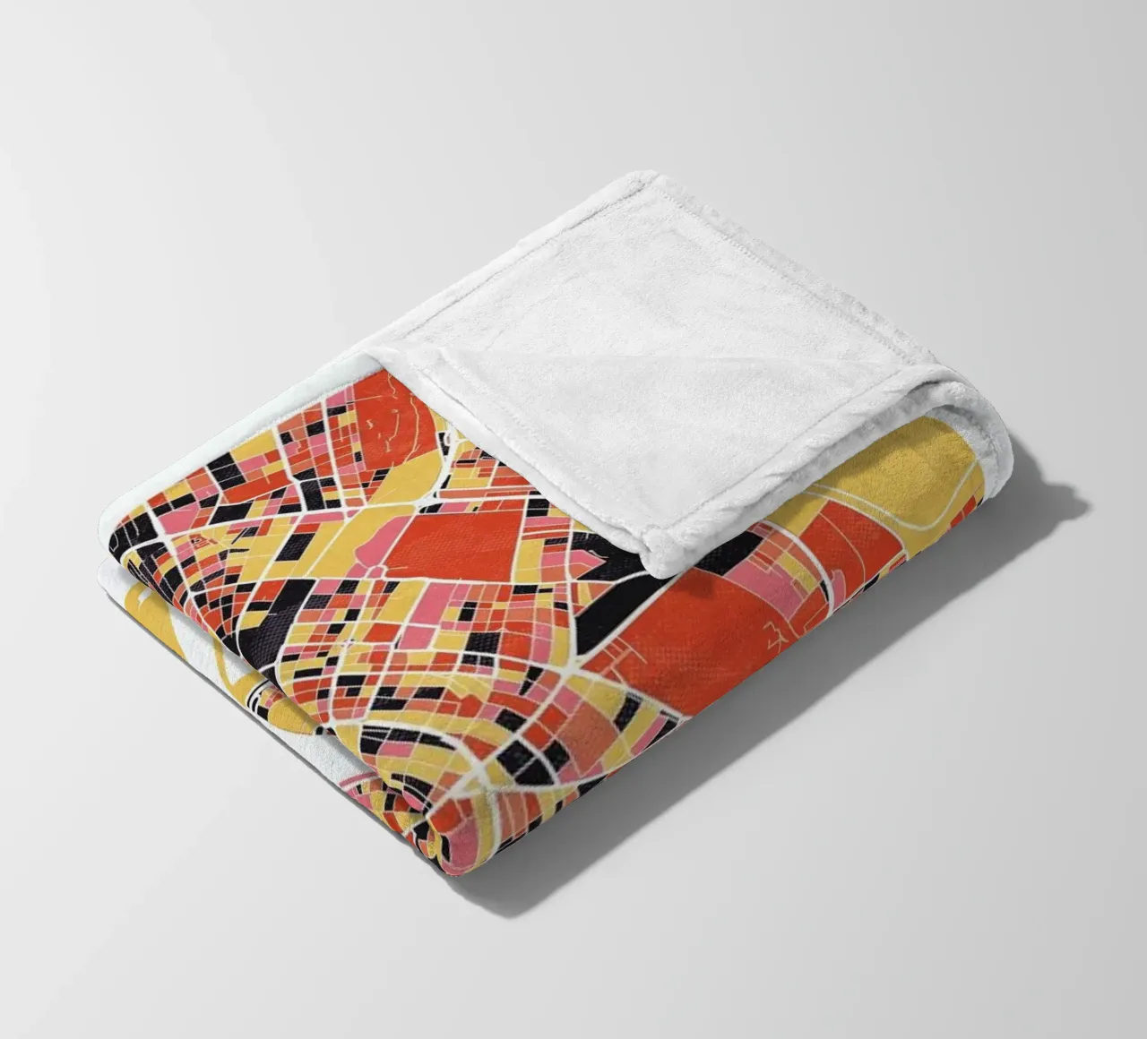 Budapest II fleece blanket by The Cartography Collection