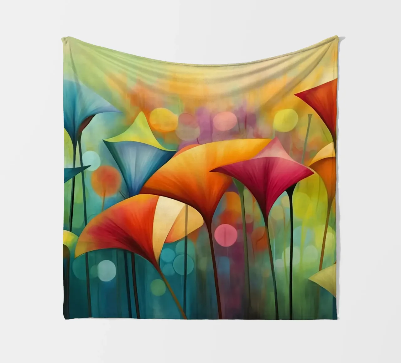 Fiori surreali coperta in pile da Imagine