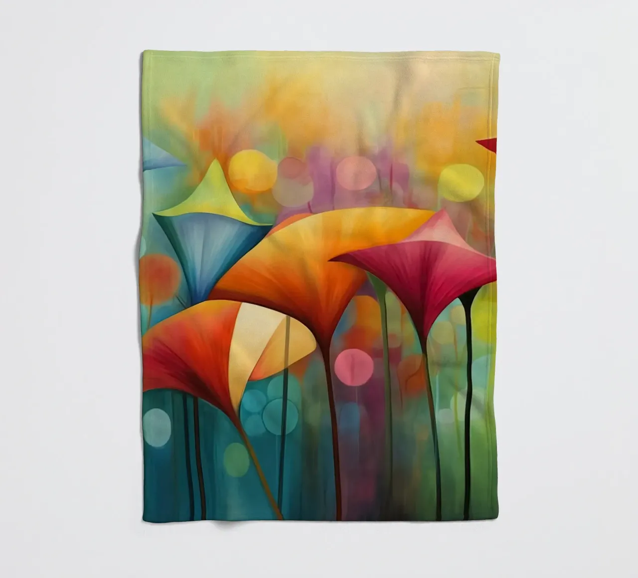 Fiori surreali coperta in pile da Imagine