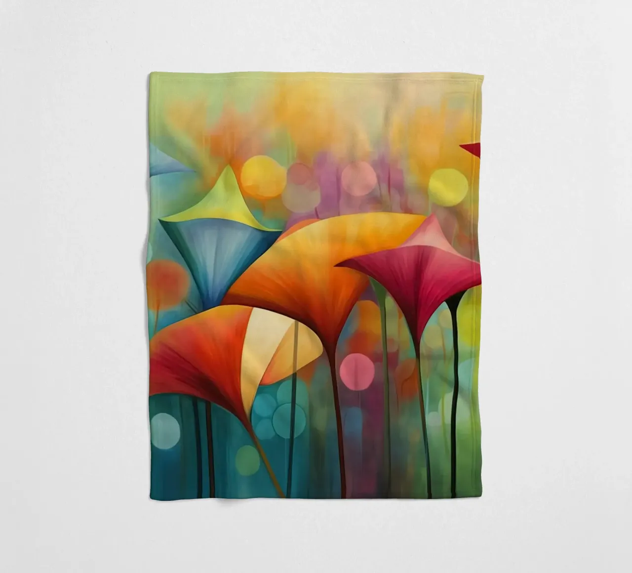 Fiori surreali coperta in pile da Imagine