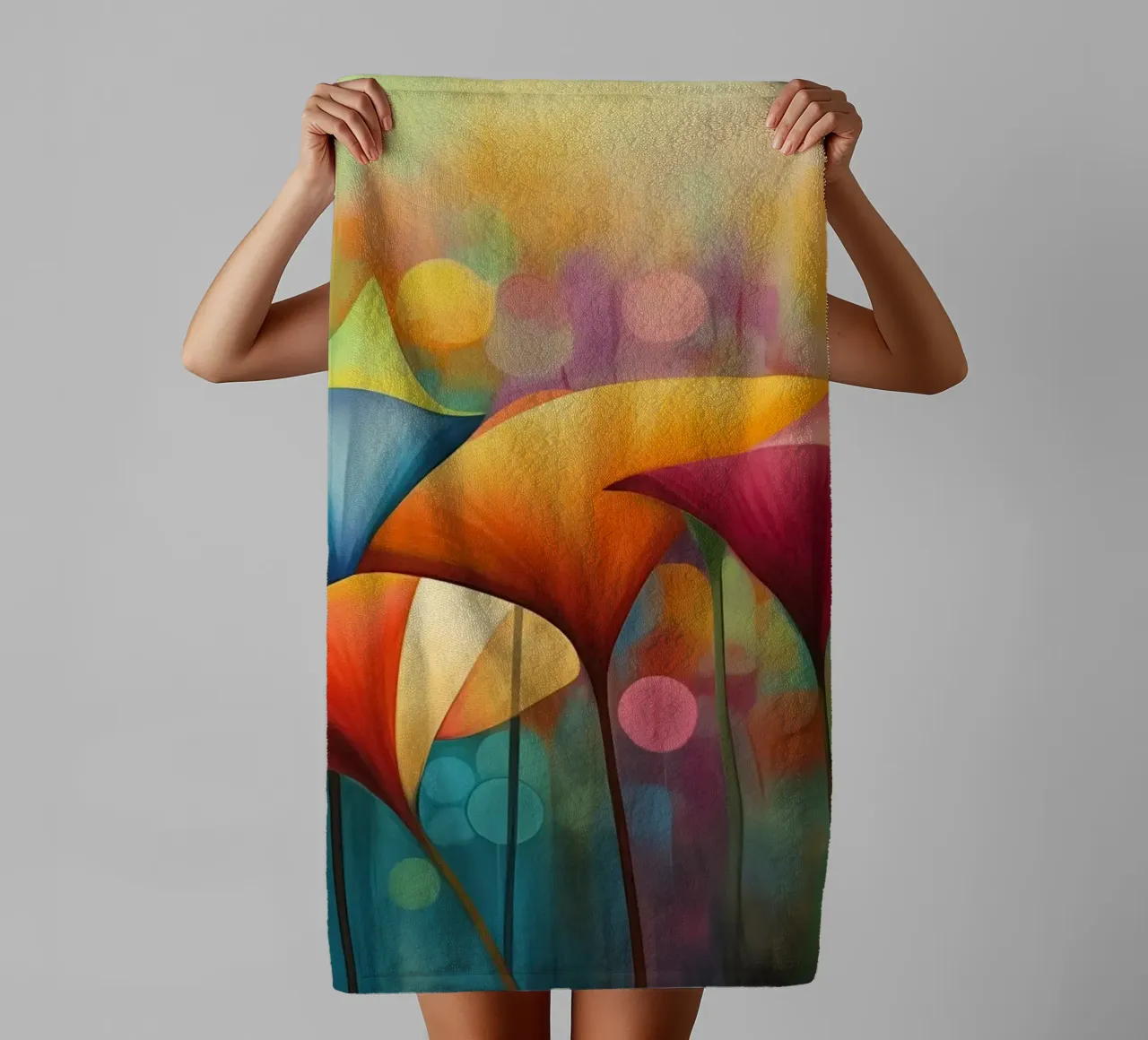 Fiori surreali asciugamano da bagno da Imagine