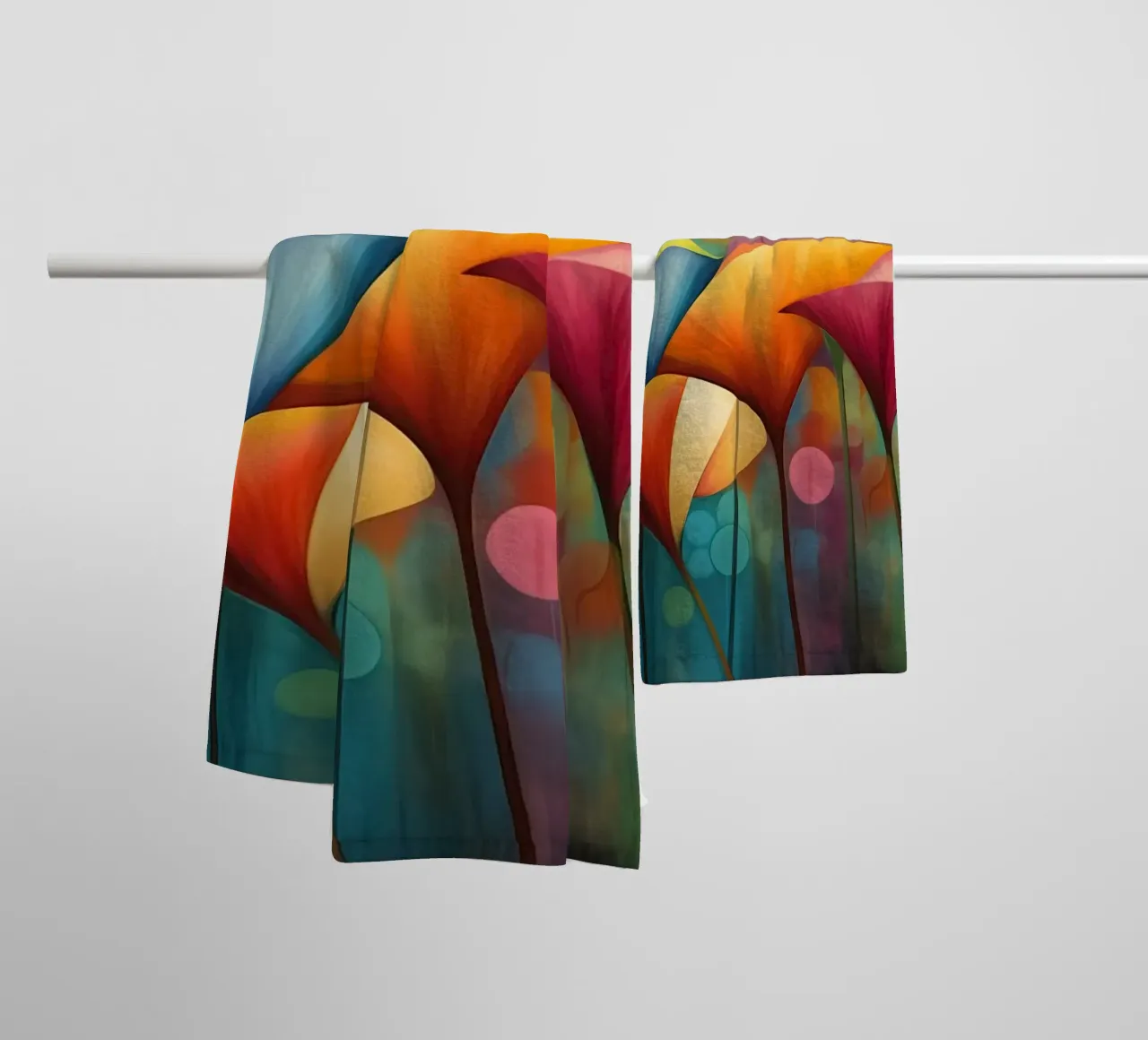 Fiori surreali asciugamano da bagno da Imagine
