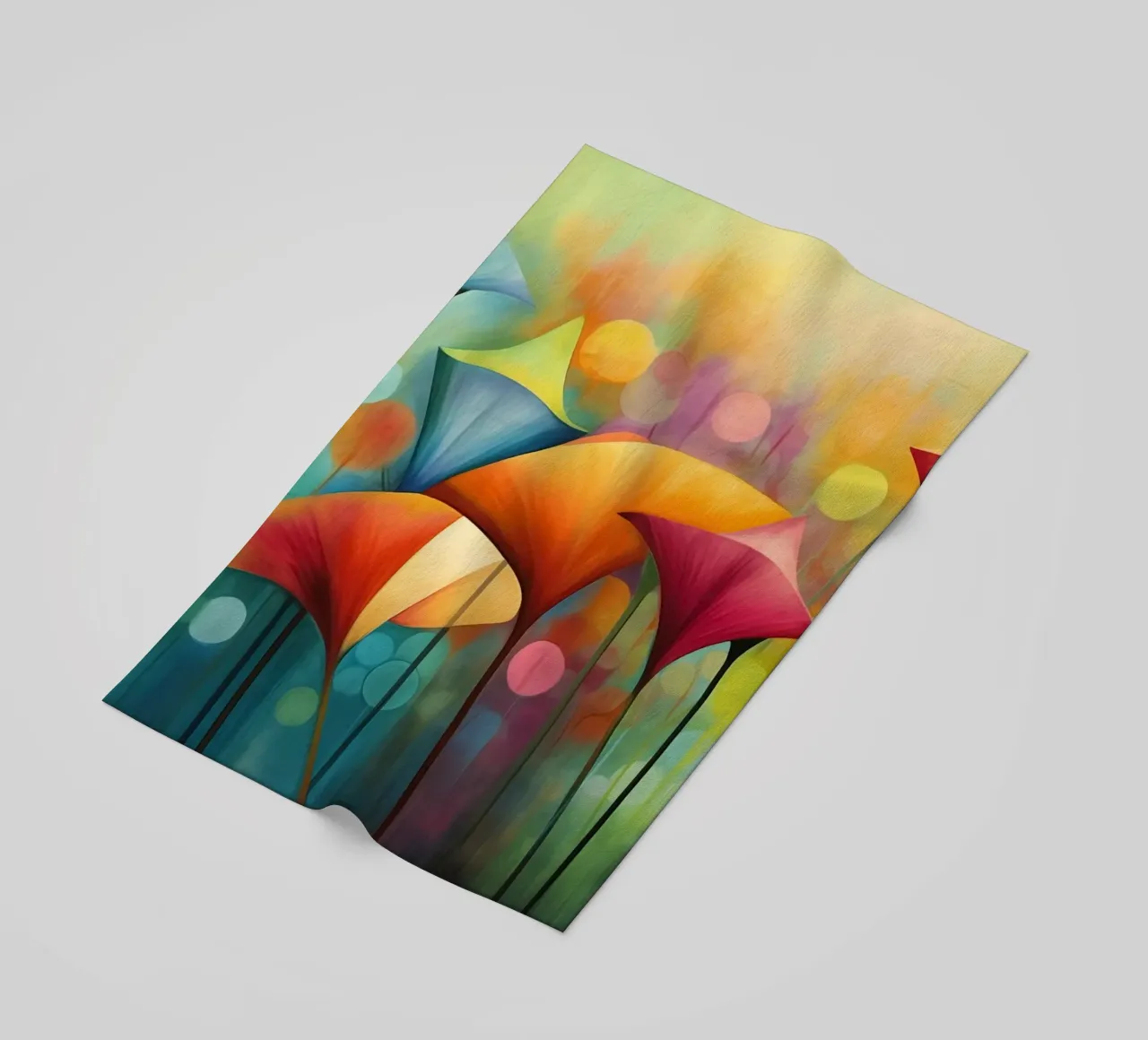 Fiori surreali telo mare da Imagine