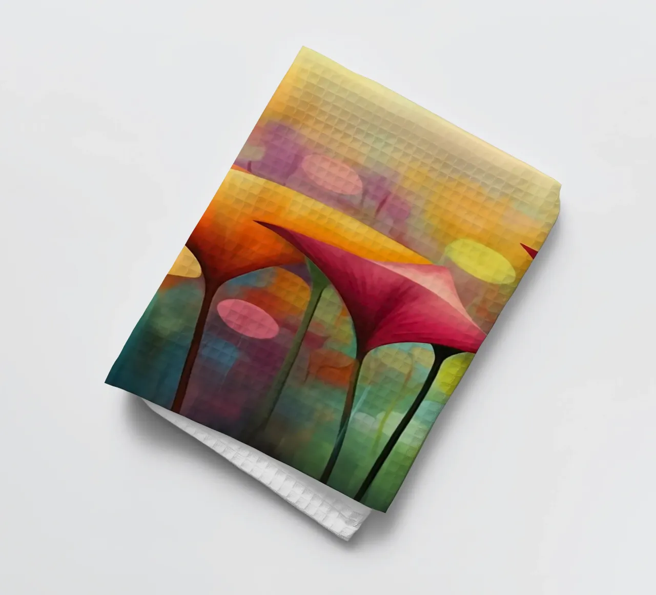 Fiori surreali canovaccio da cucina da Imagine