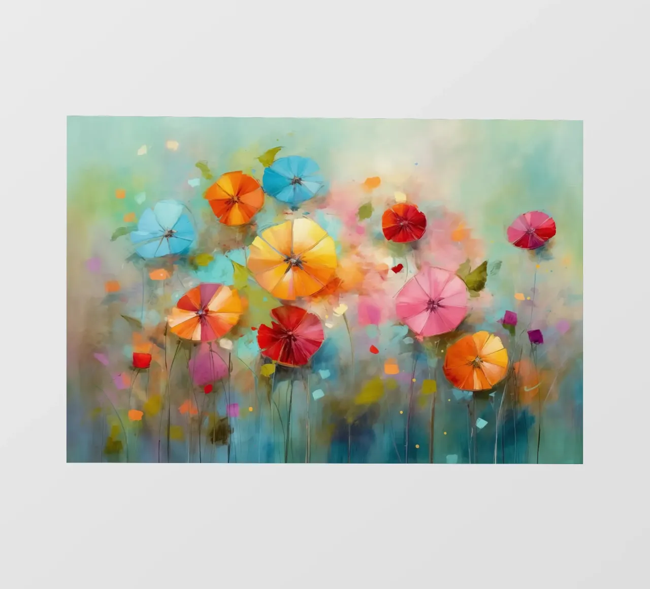 Fiori allegri telo in pvc da Imagine