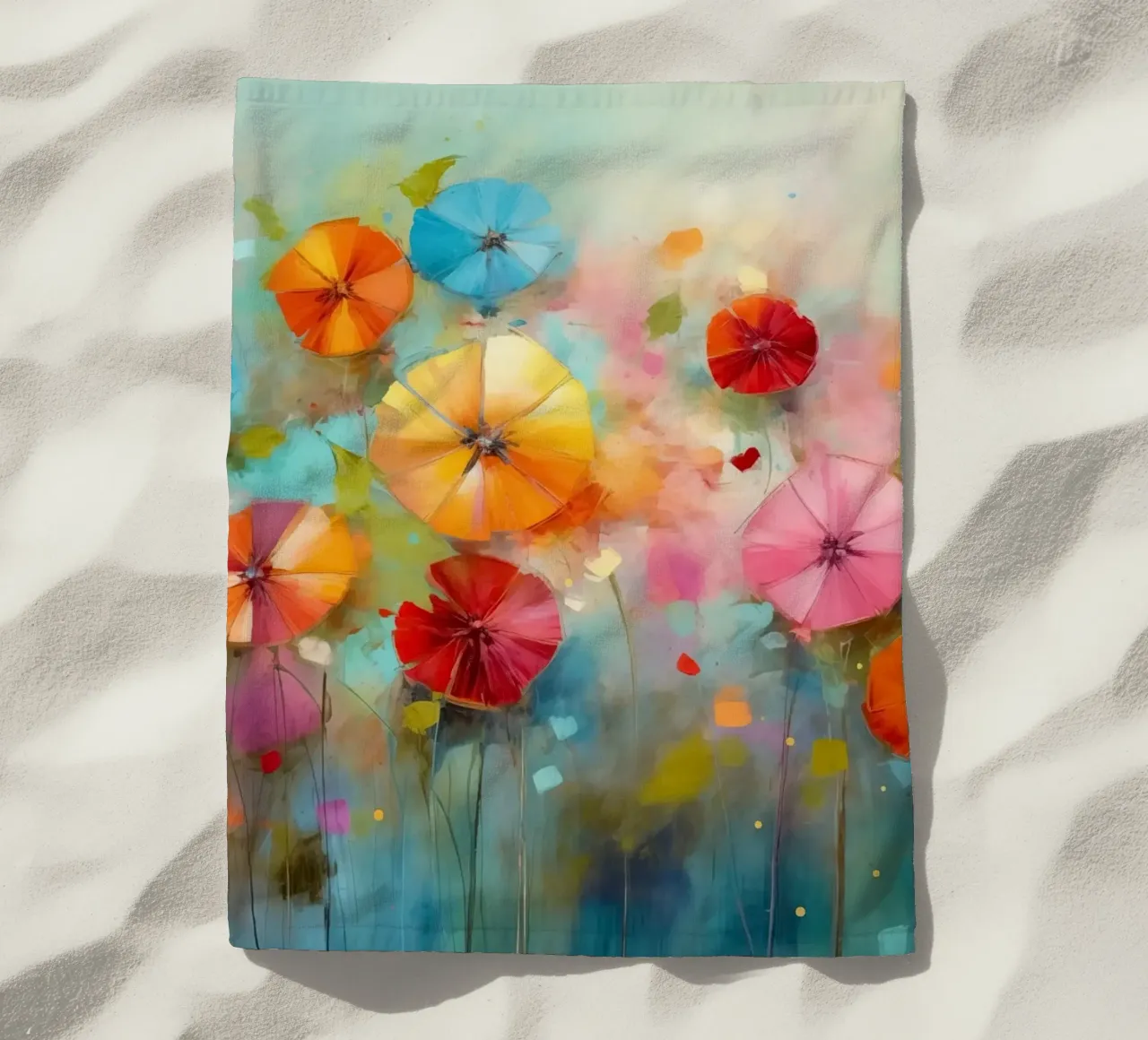 Fiori allegri telo mare da Imagine