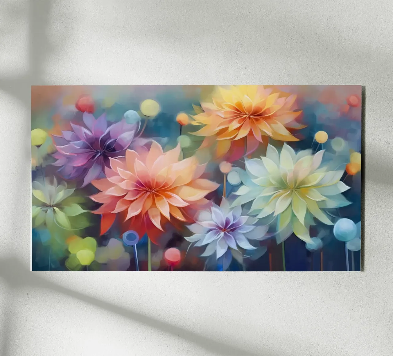 Fiori colorati alluminio dibond da Imagine