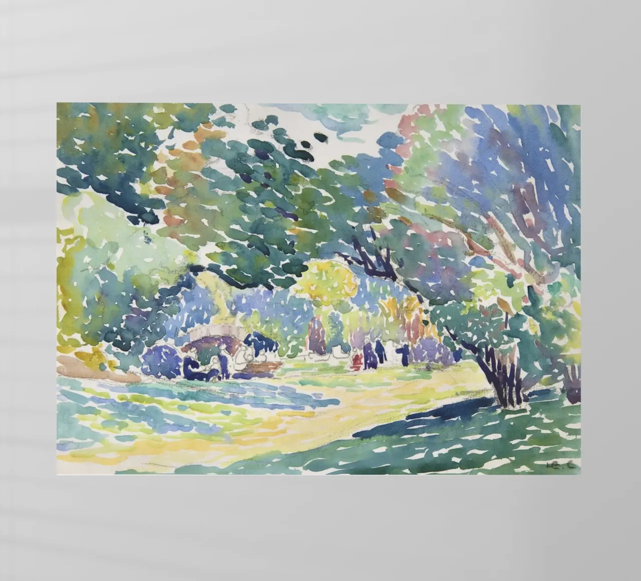 Paesaggio (1904) - Henri-Edmond Cross pellicola backlit da Venus Art