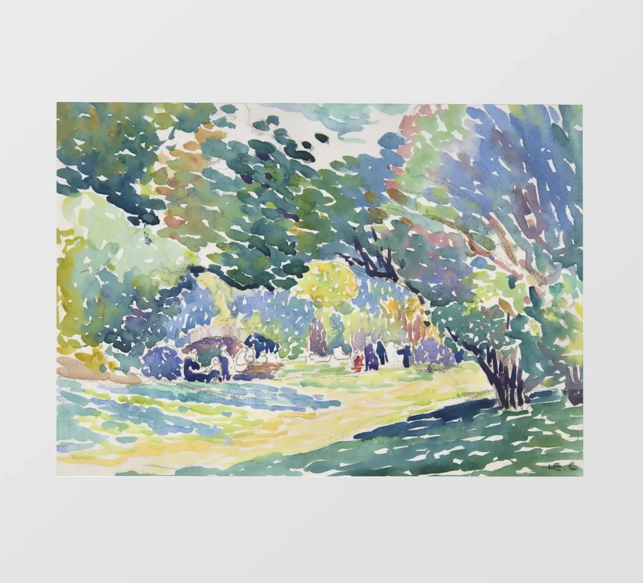 Paesaggio (1904) - Henri-Edmond Cross pellicola backlit da Venus Art