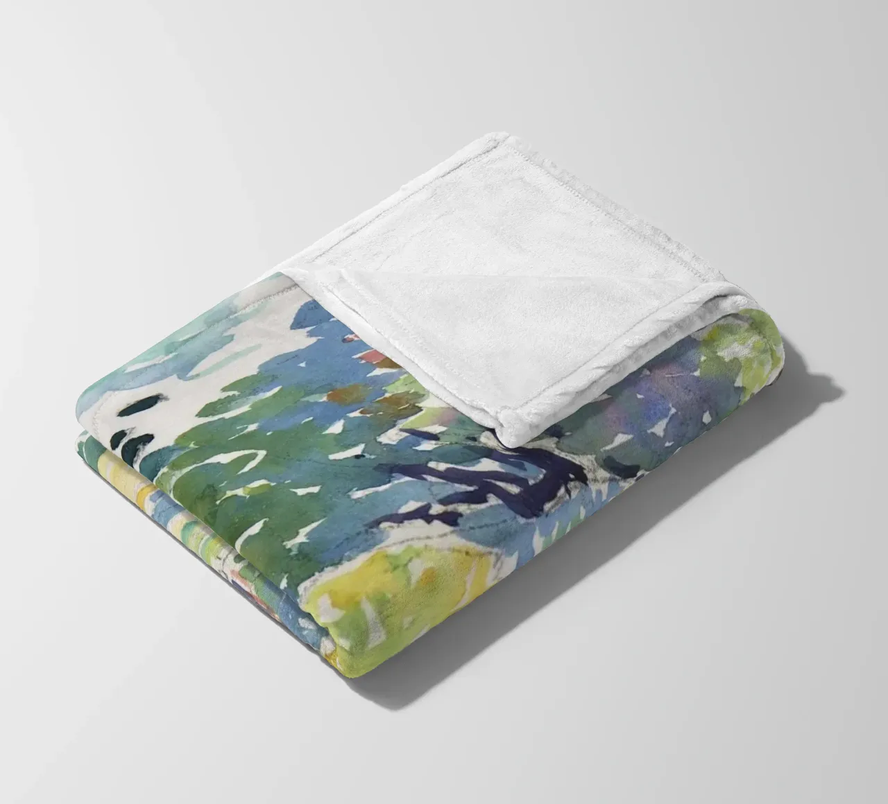 Landscape (1904) - Henri-Edmond Cross fleece blanket by Venus Art