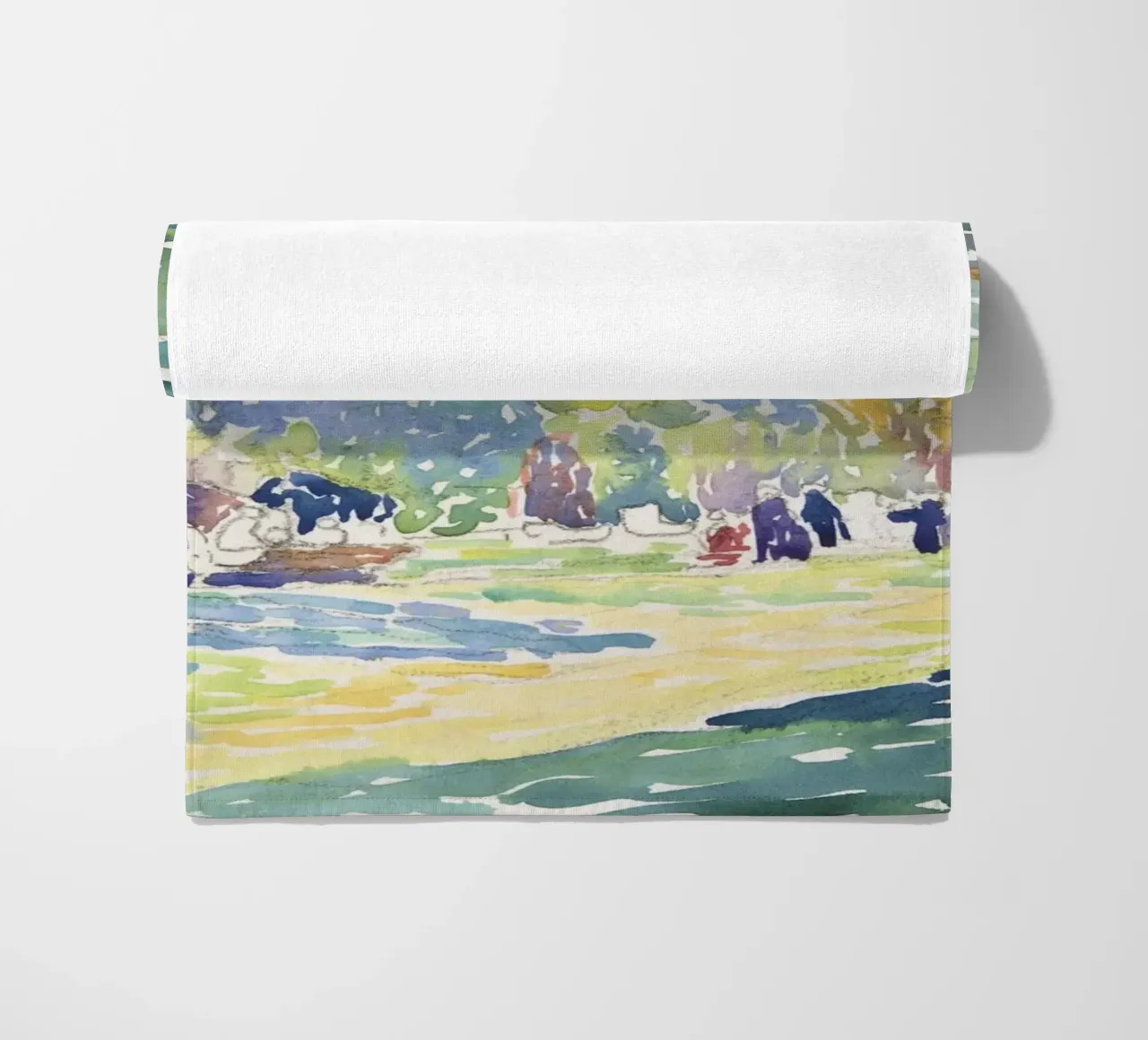 Landscape (1904) - Henri-Edmond Cross beach towel by Venus Art