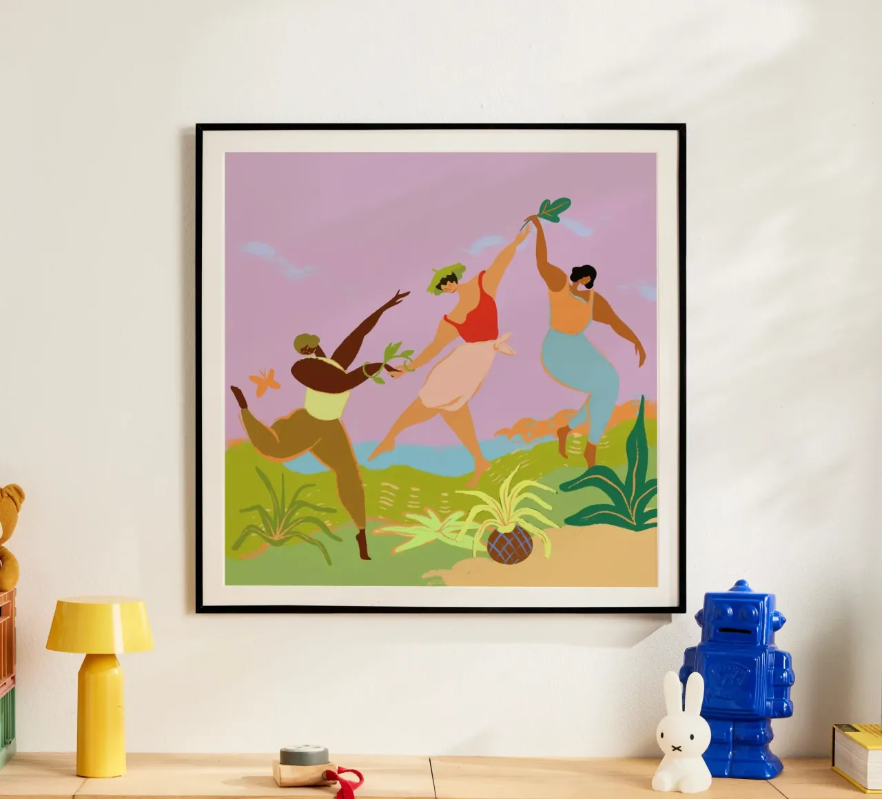 Nature's Frolic poster con telaio in legno da Arty Guava