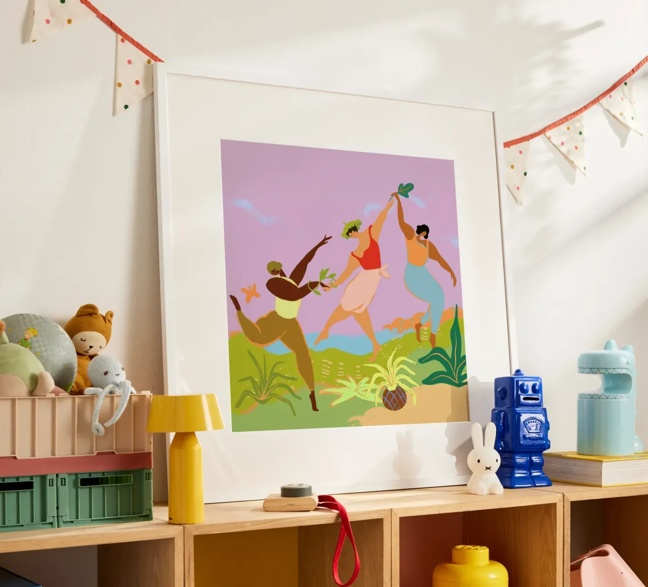 Nature's Frolic poster con telaio in legno da Arty Guava
