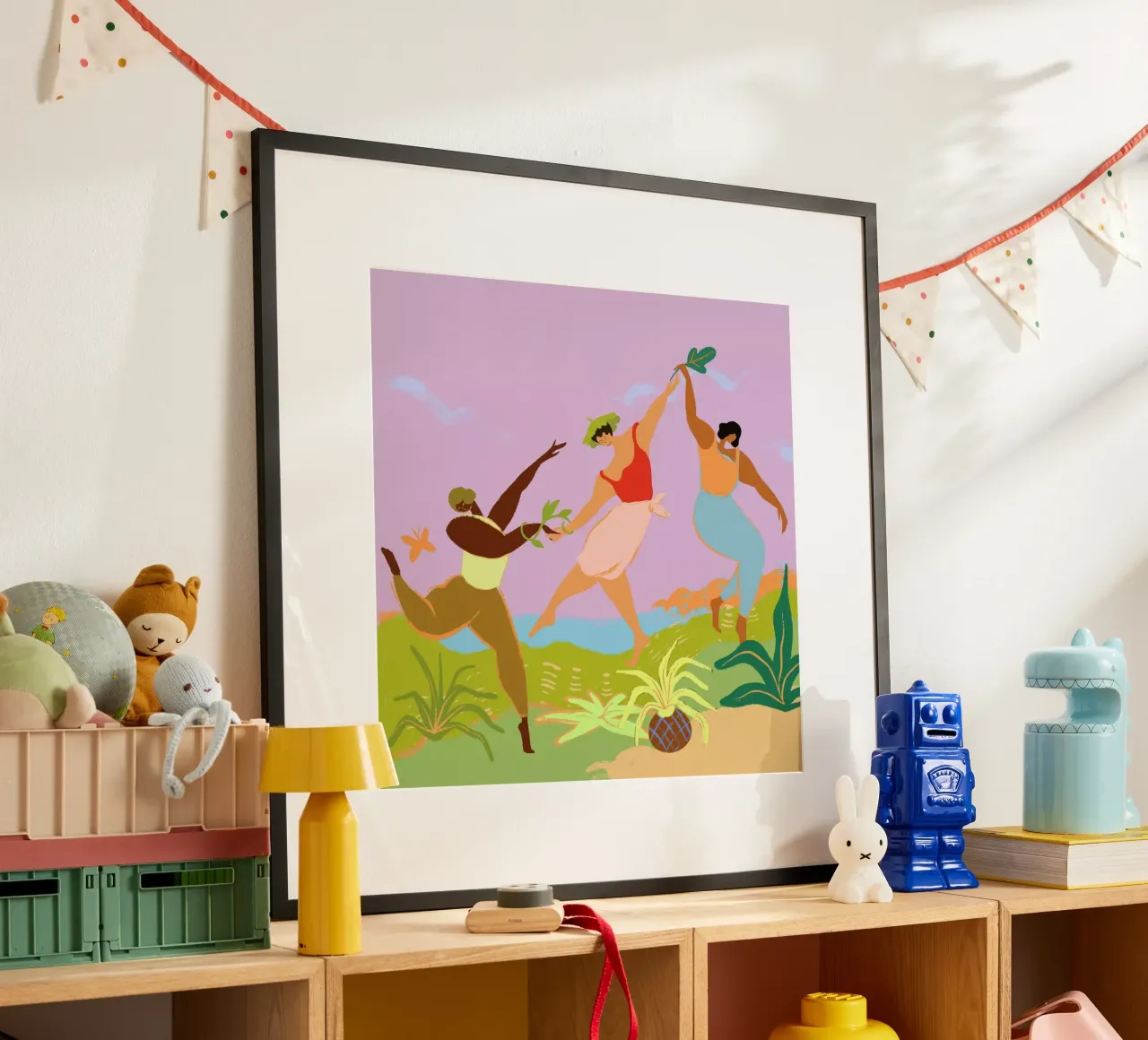 Nature's Frolic poster con telaio in legno da Arty Guava