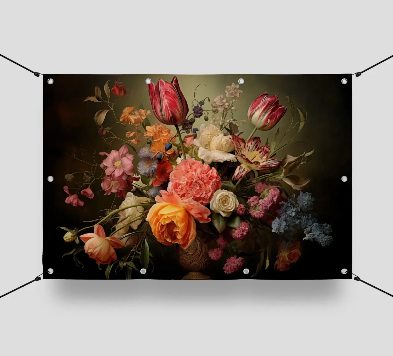 Natura morta con fiori telo in pvc da Imagine