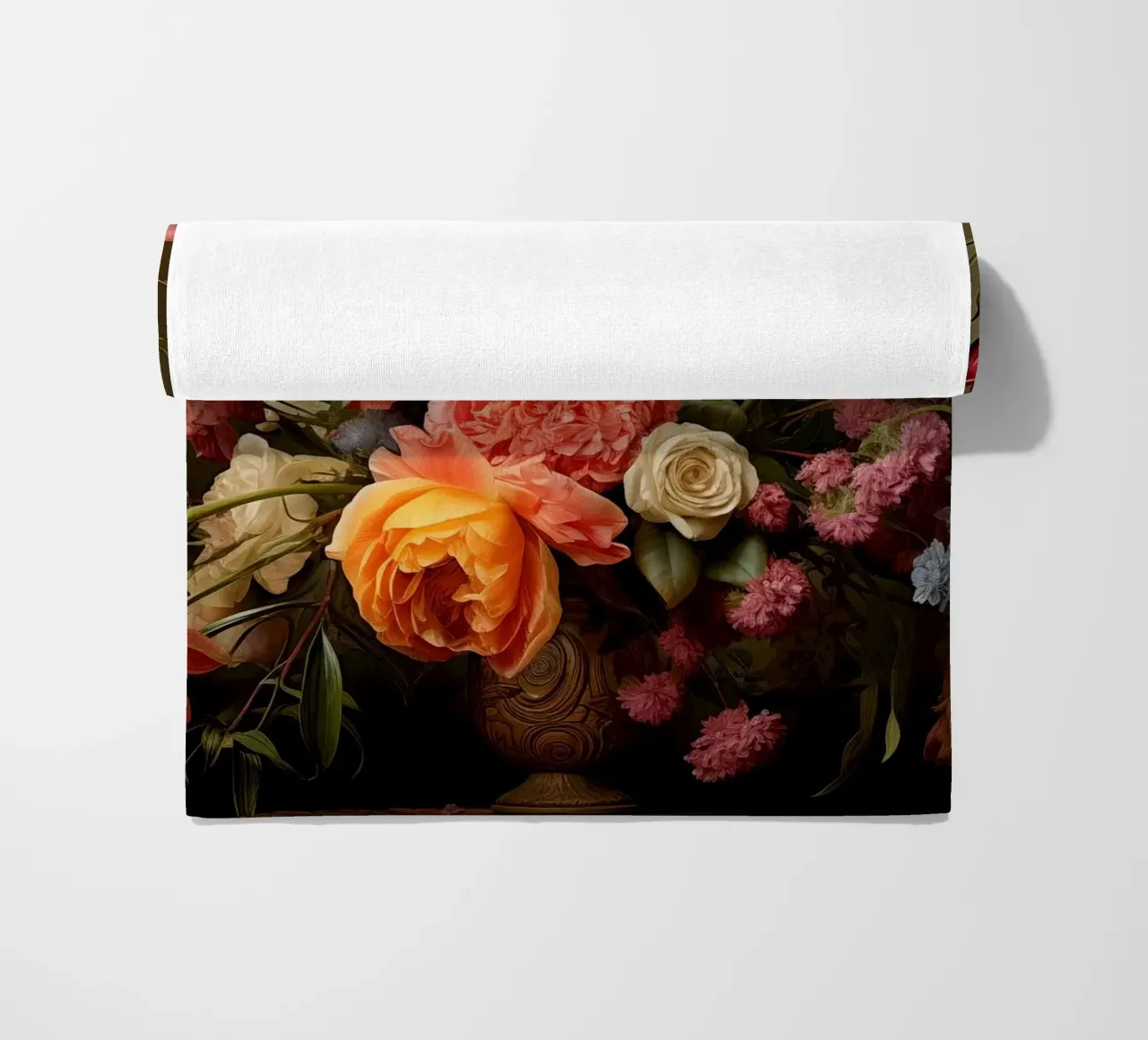 Still life with flowers beach towel by Imagine