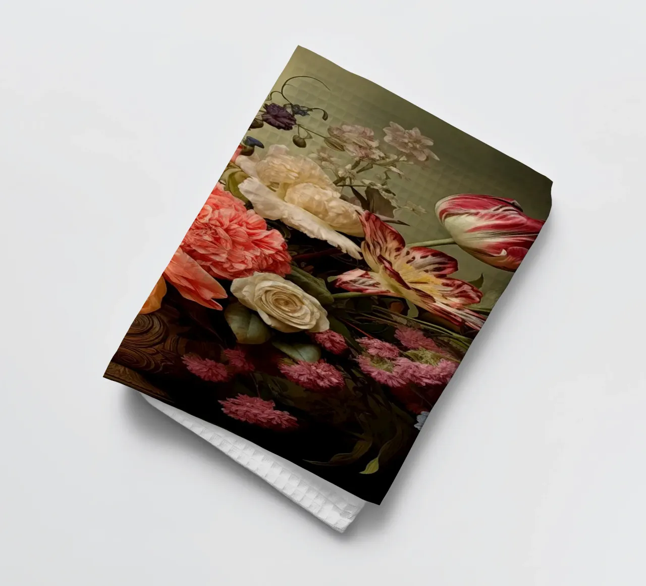 Still life with flowers tea towel by Imagine