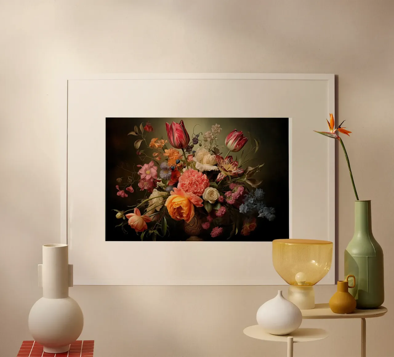 Natura morta con fiori poster da Imagine