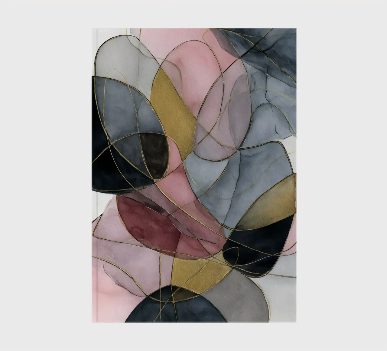 Pink and Black Abstract diario da Gypsy Galleria