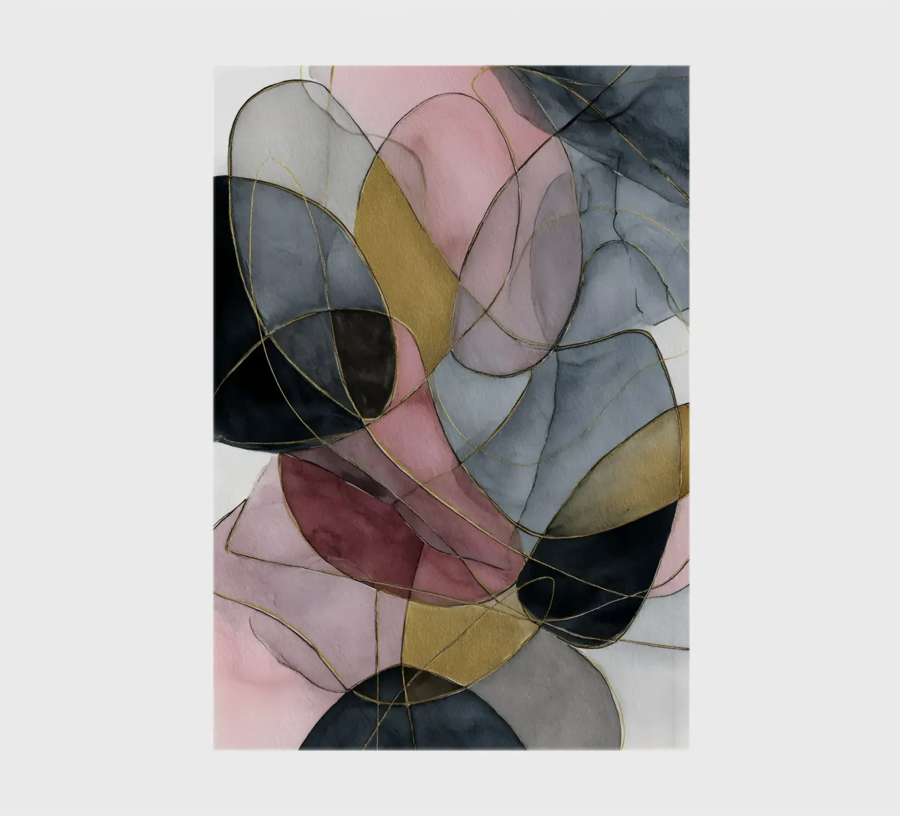 Pink and Black Abstract diario da Gypsy Galleria