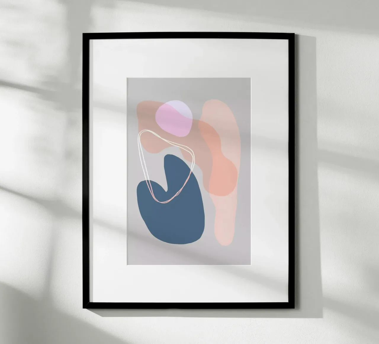Graphic 271 poster con telaio in legno da Mareike Böhmer