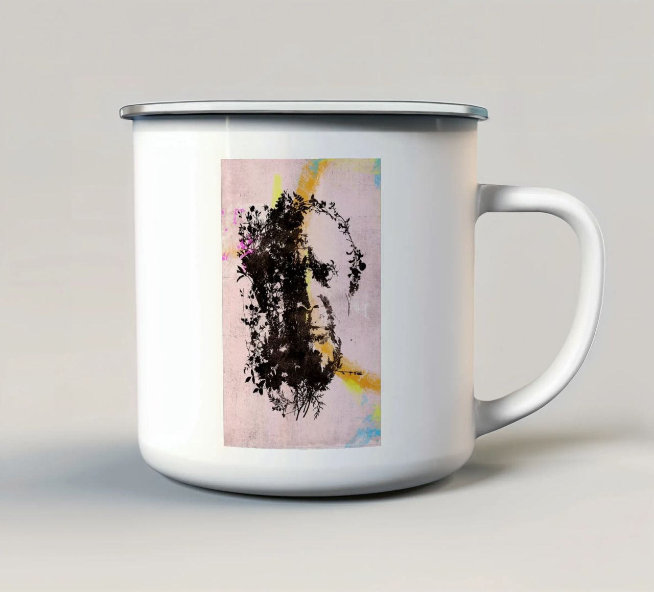 Picasso 1 tazza in smalto da Carlos Quitério