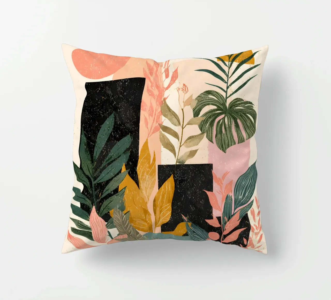 Abstract Pink Jungle cuscino da Gypsy Galleria