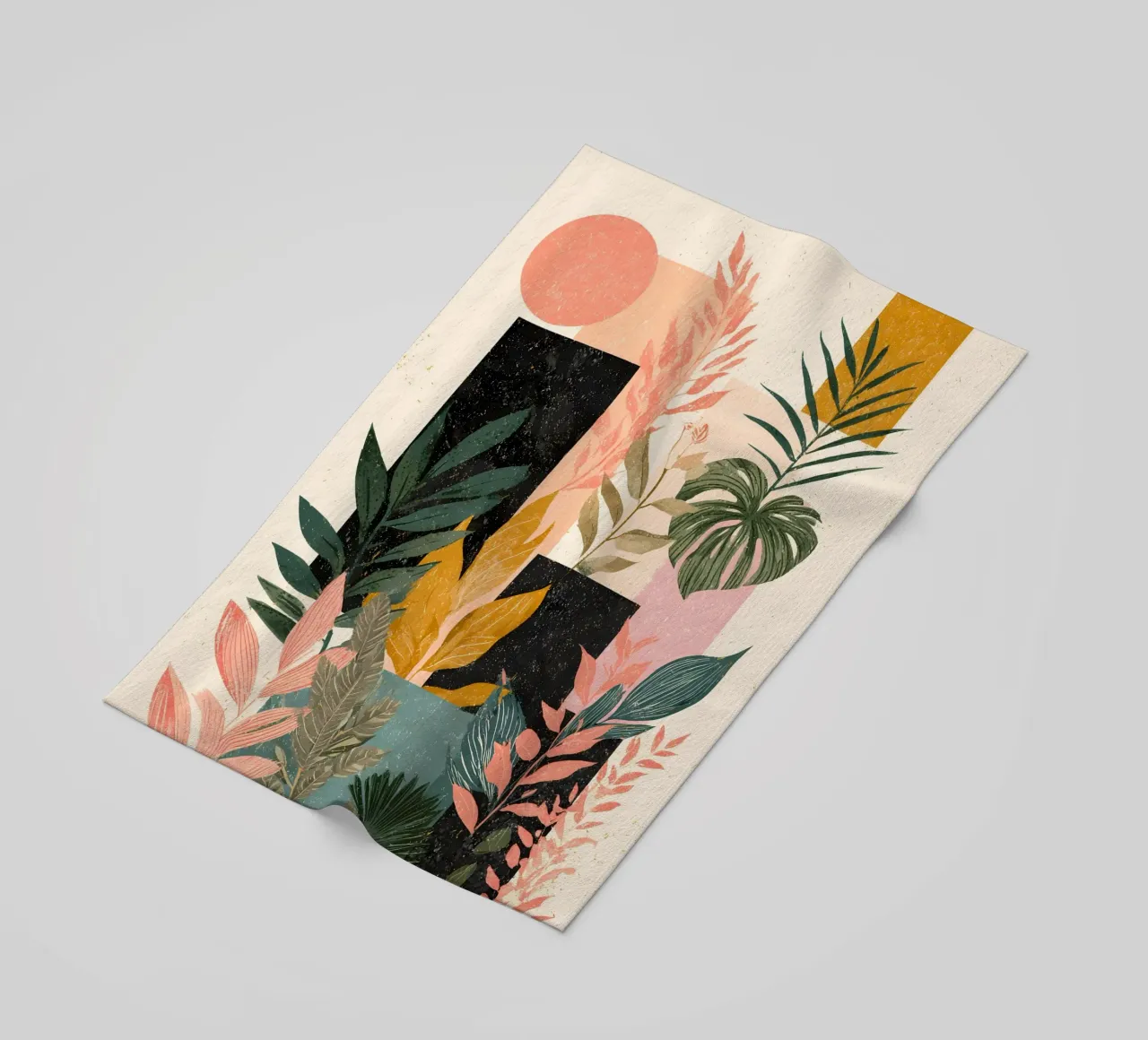 Abstract Pink Jungle telo mare da Gypsy Galleria
