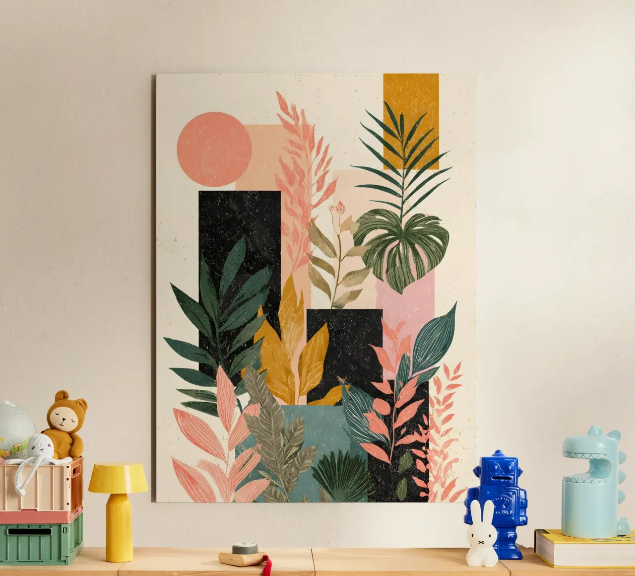 Abstract Pink Jungle alluminio dibond da Gypsy Galleria