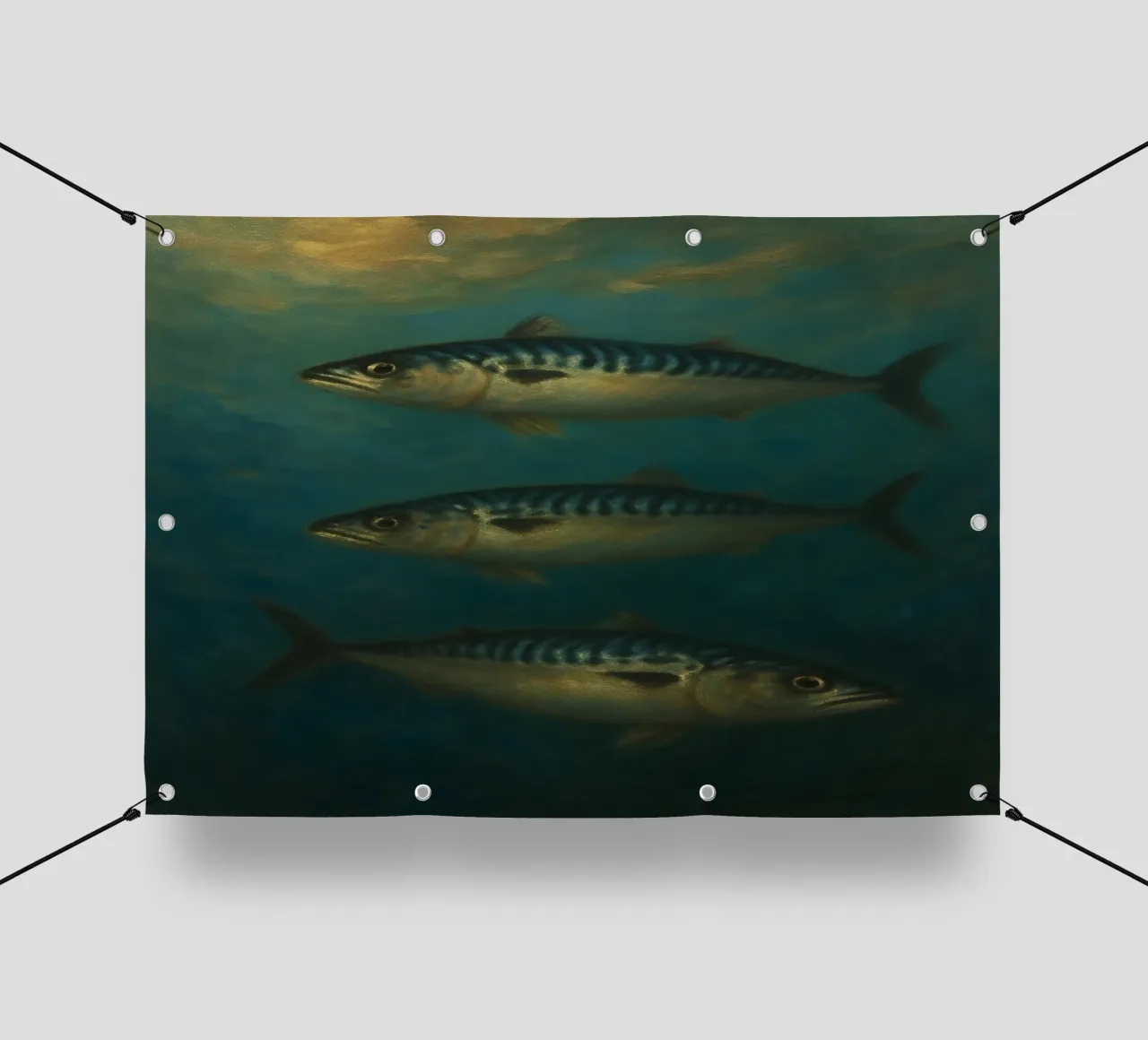 Mackerel Depths telo in pvc da Mosaic Dialogue