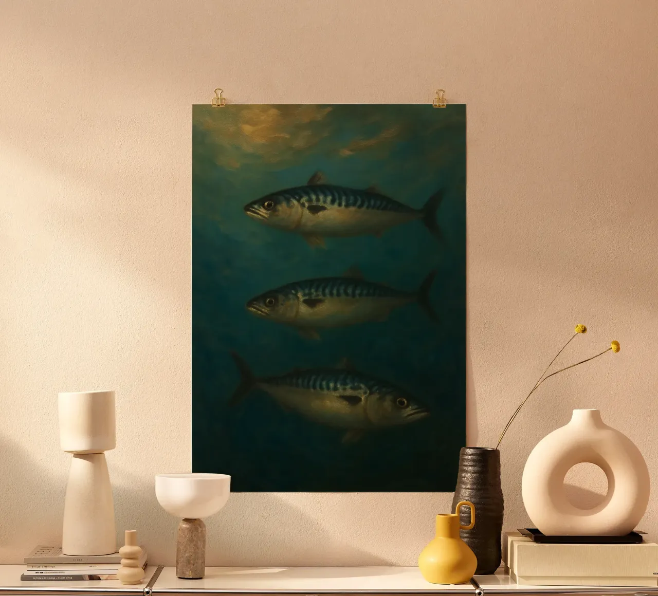 Mackerel Depths poster by Mosaic Dialogue