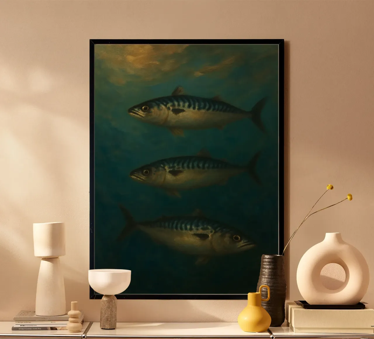Mackerel Depths poster by Mosaic Dialogue