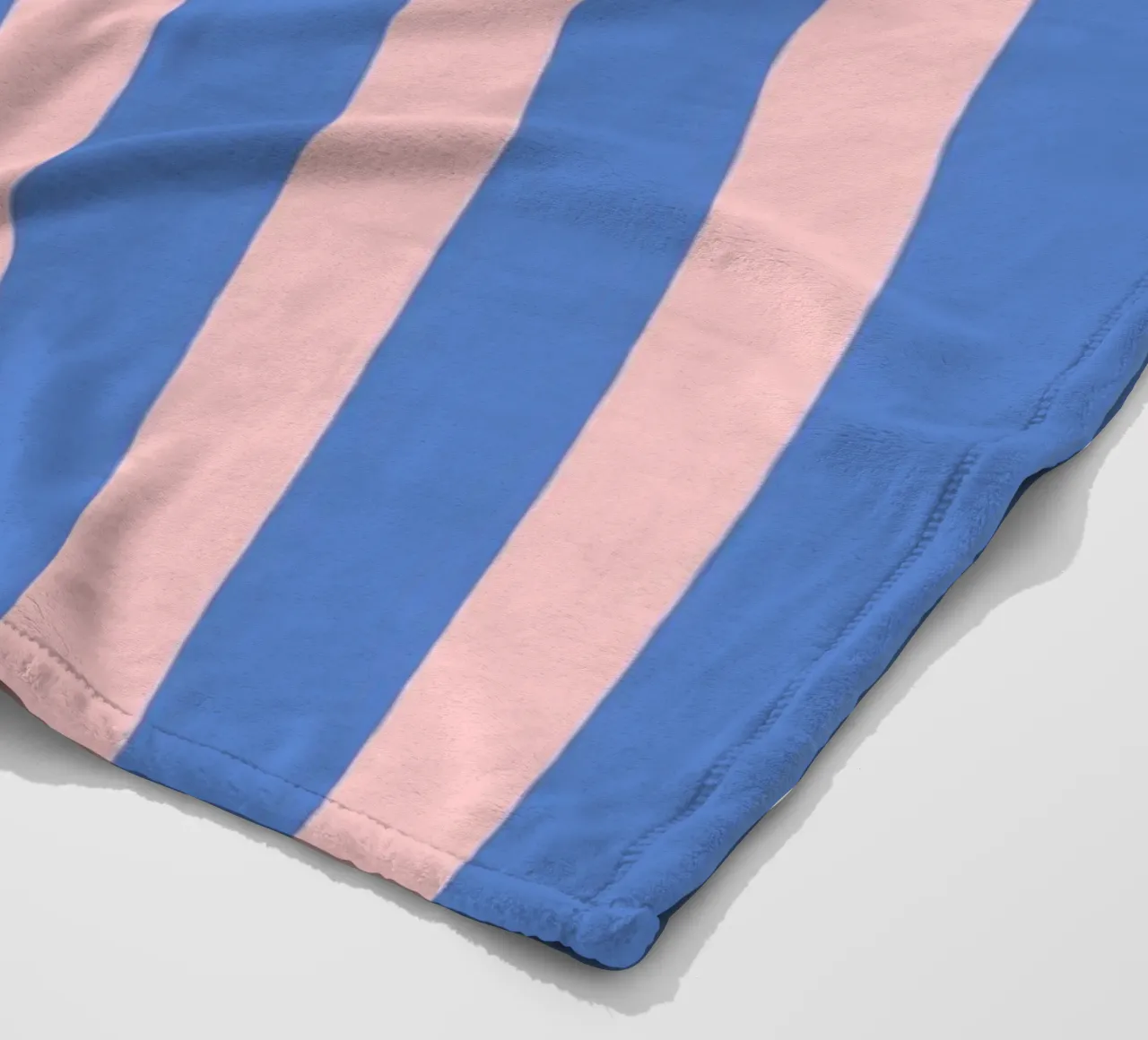 Motivo a strisce semplici - Rosa Blu coperta in pile da MoonlightPrint