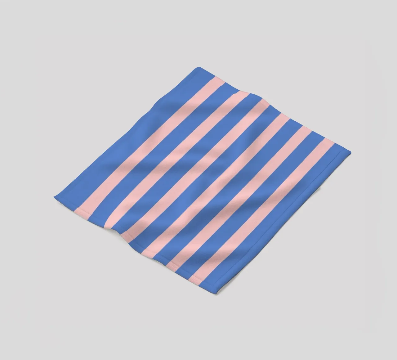 Motivo a strisce semplici - Rosa Blu coperta in pile da MoonlightPrint