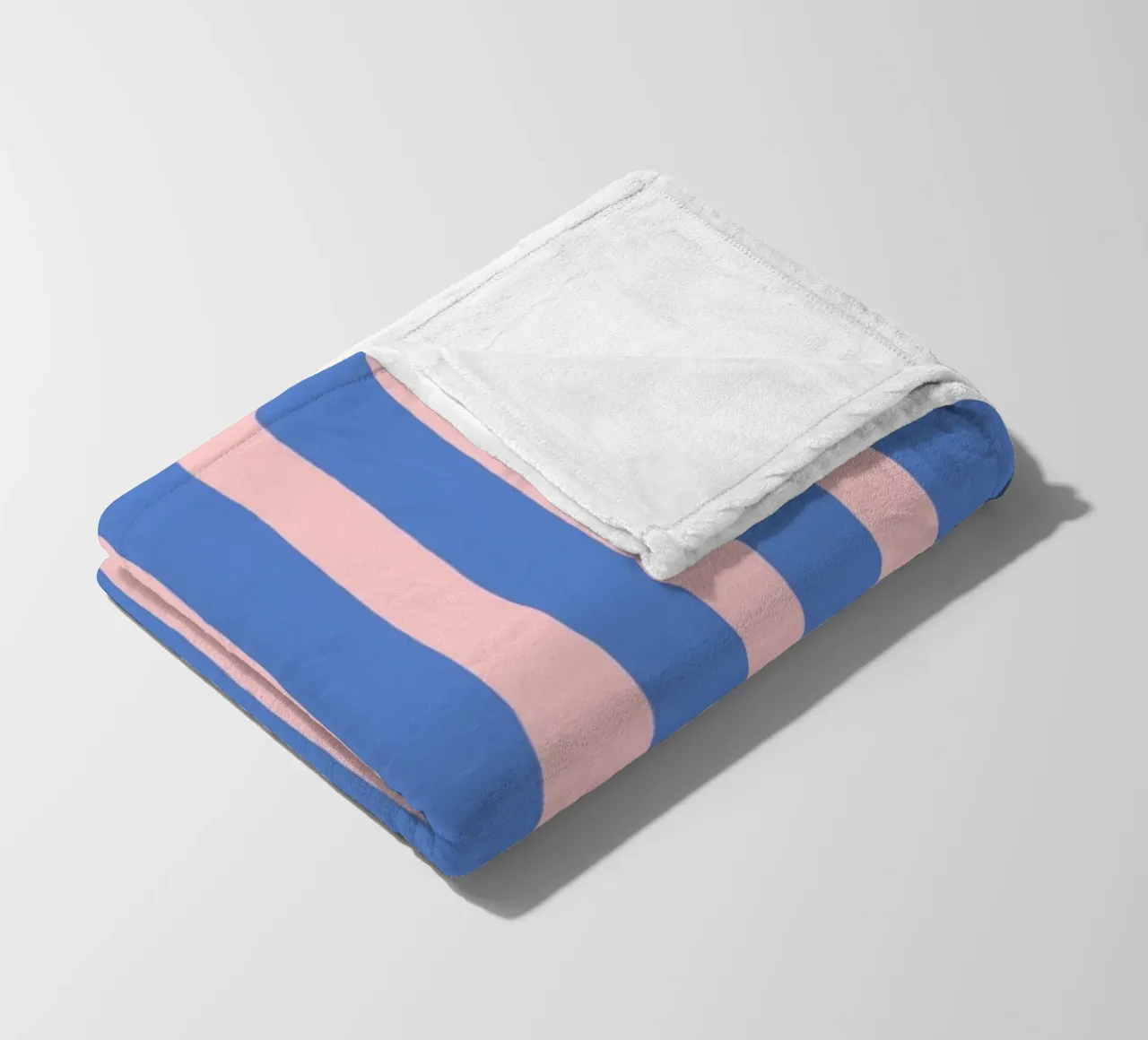 Motivo a strisce semplici - Rosa Blu coperta in pile da MoonlightPrint