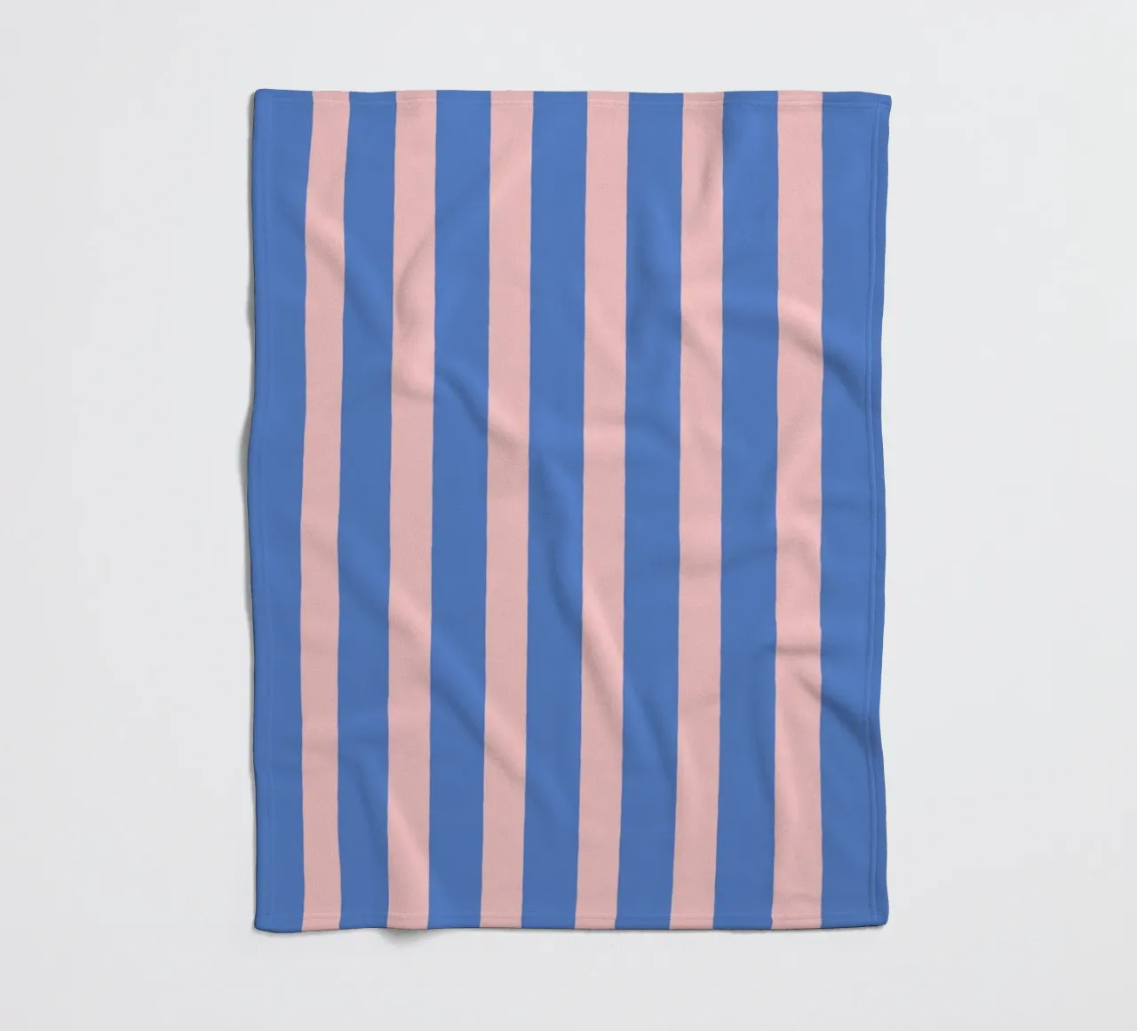 Motivo a strisce semplici - Rosa Blu coperta in pile da MoonlightPrint