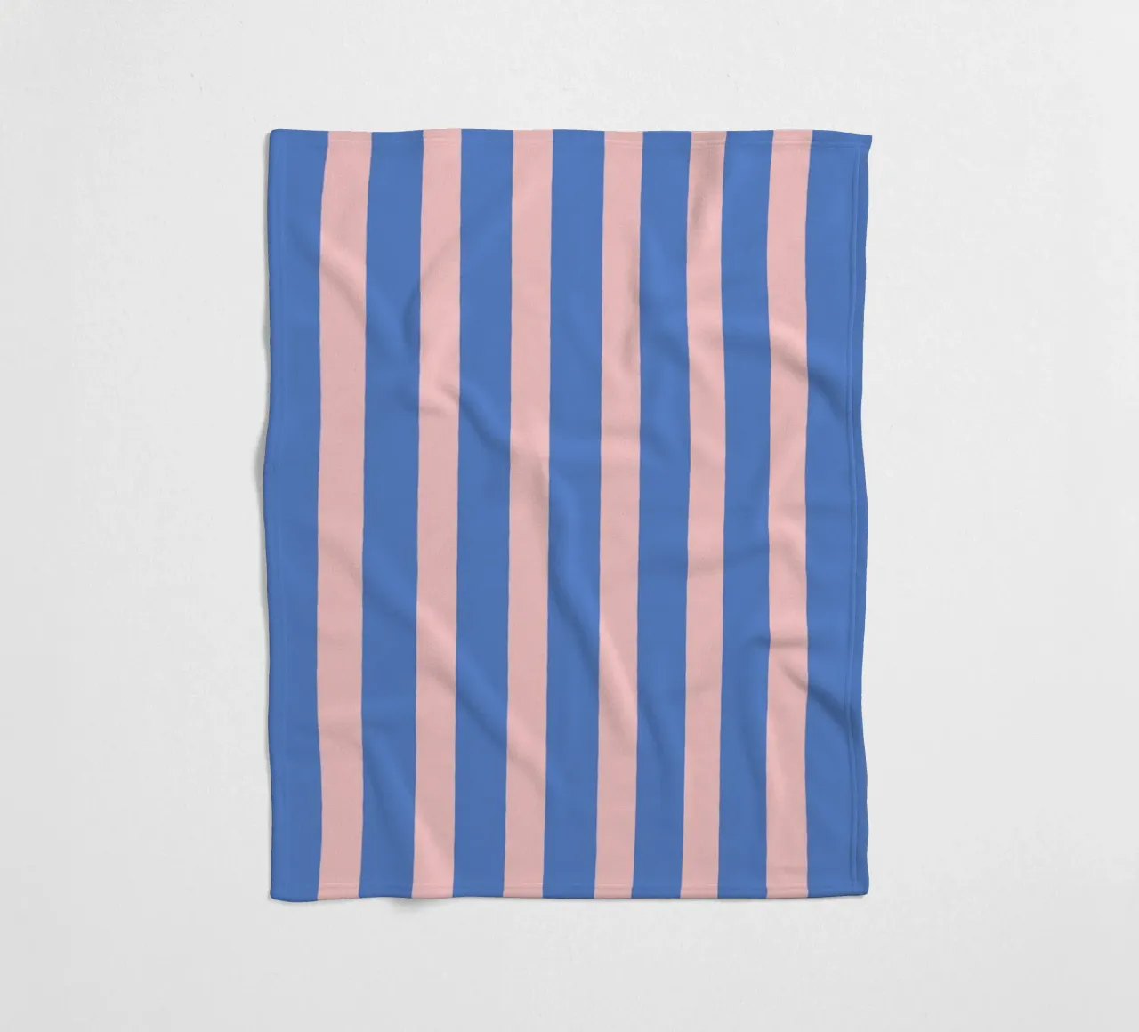 Motivo a strisce semplici - Rosa Blu coperta in pile da MoonlightPrint