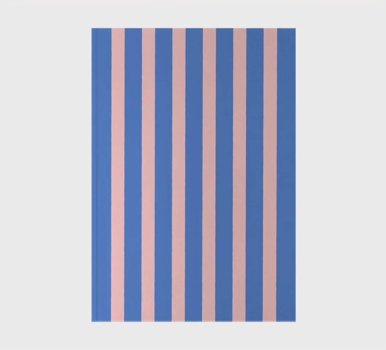 Simple Stripes Pattern - Pink Blue notebook by MoonlightPrint