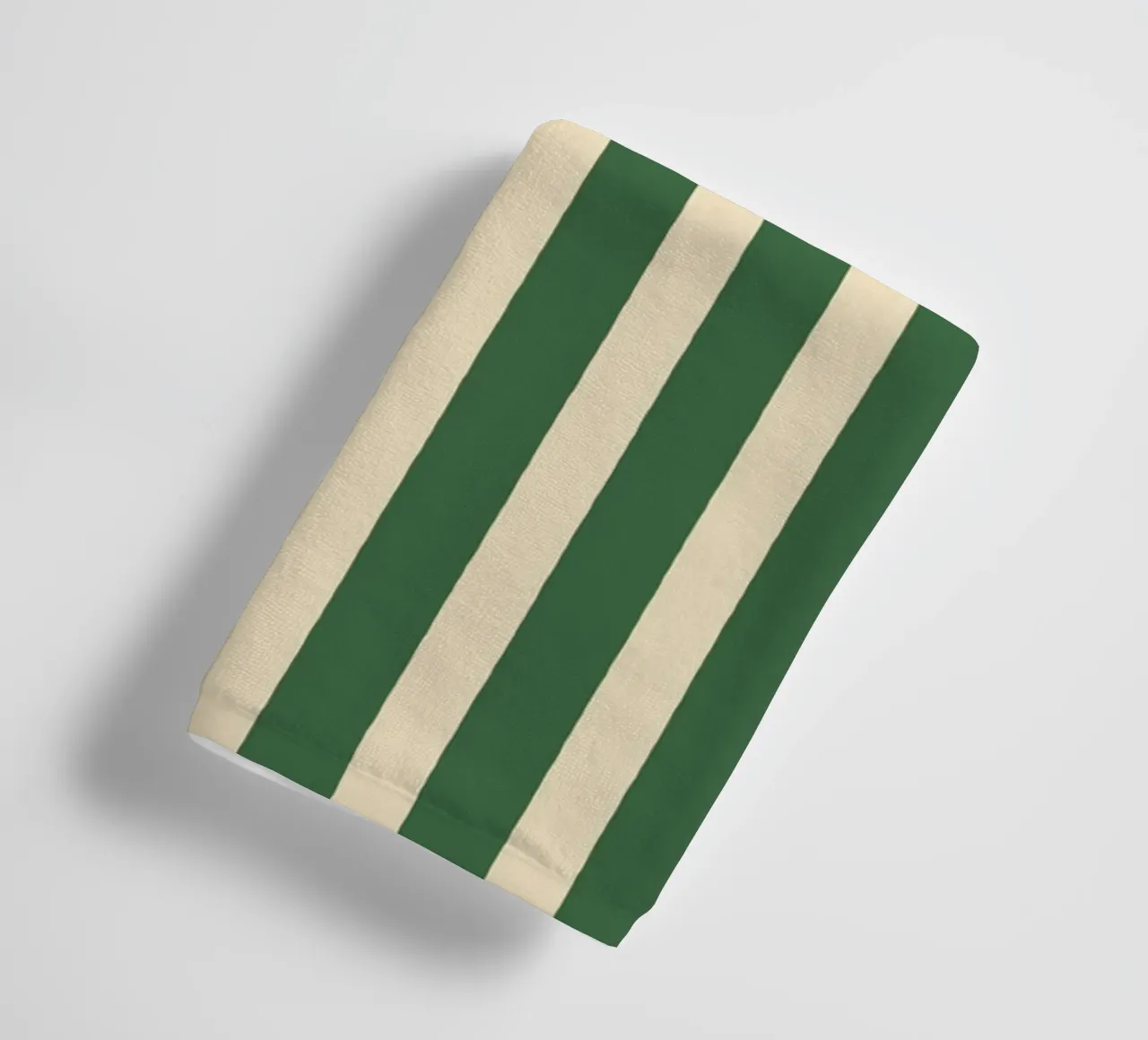 Motif de rayures simples - Vert serviette de bain de MoonlightPrint