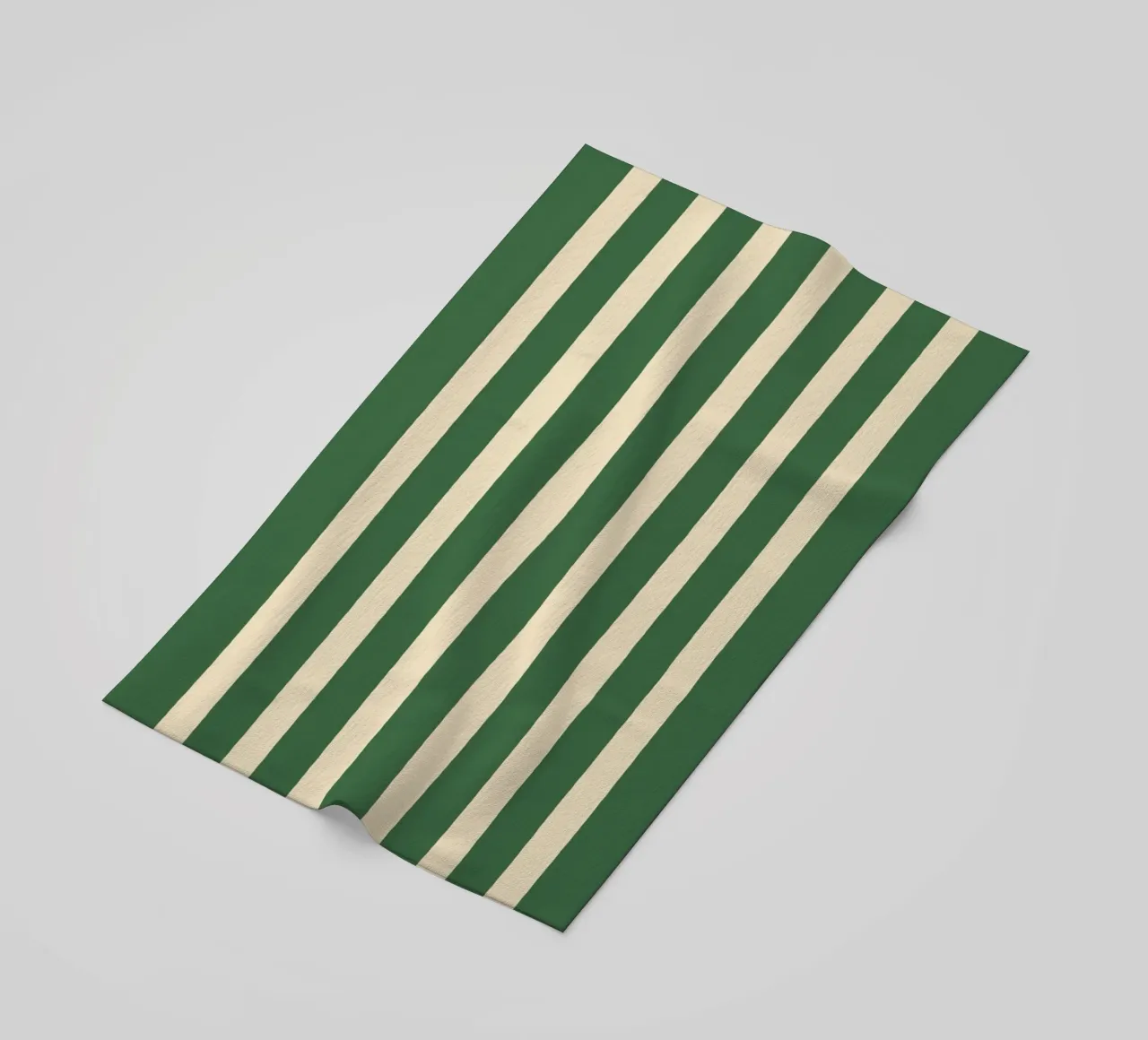 Simple Stripes Pattern - Green beach towel by MoonlightPrint
