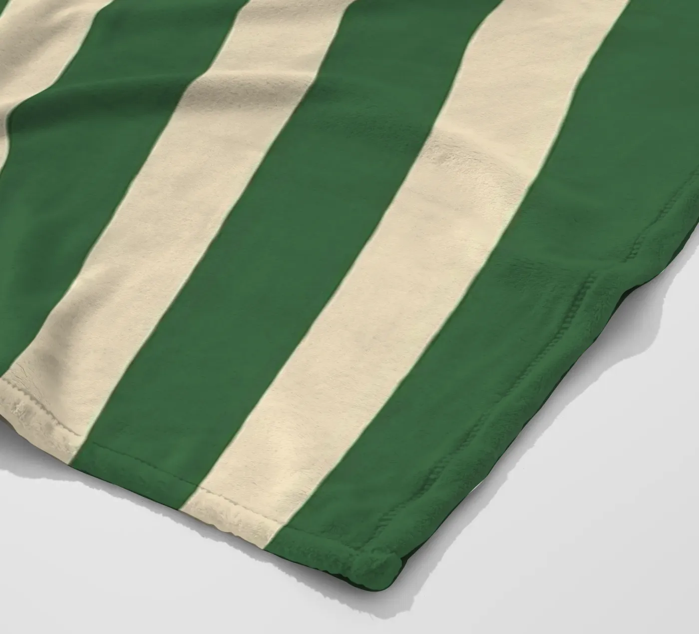 Simple Stripes Pattern - Green fleece blanket by MoonlightPrint