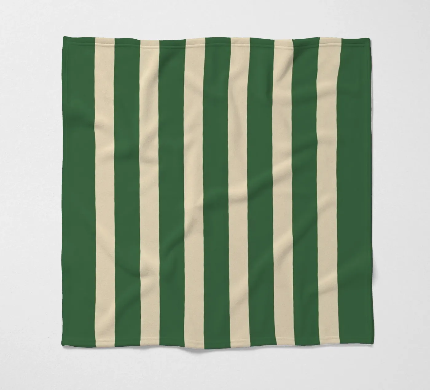 Simple Stripes Pattern - Green fleece blanket by MoonlightPrint