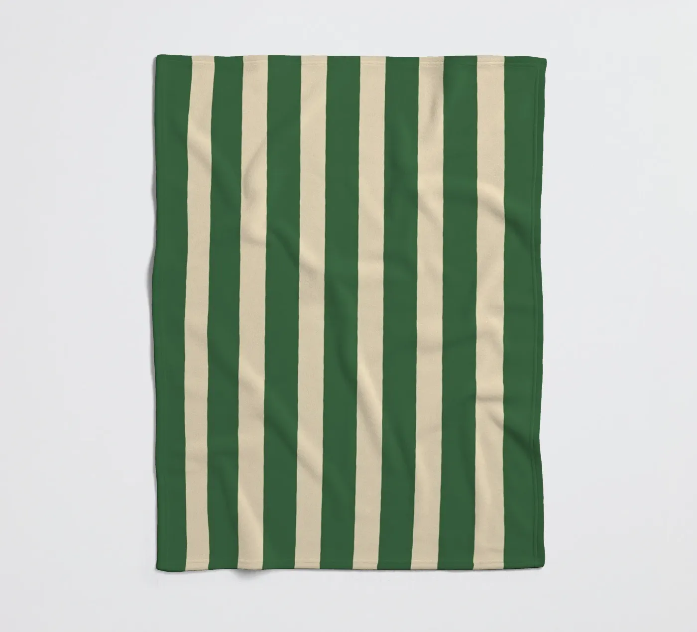 Simple Stripes Pattern - Green fleece blanket by MoonlightPrint