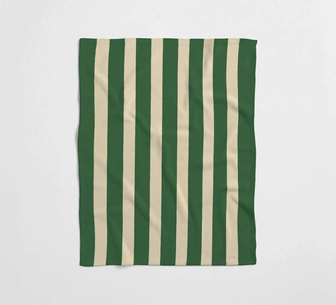 Motivo a righe semplici - Verde coperta in pile da MoonlightPrint